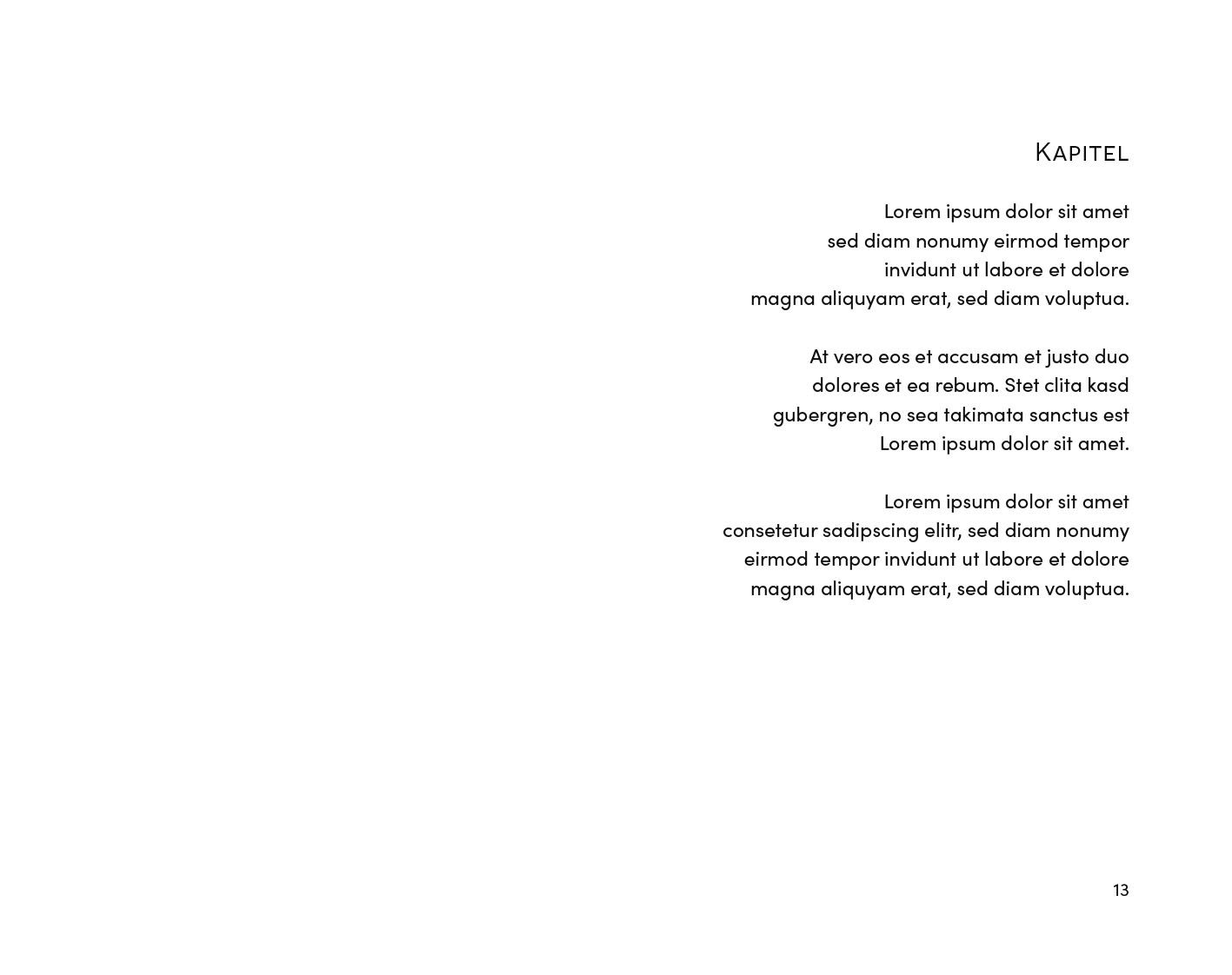 Exempel kapitel design poesi modern variant balanserad