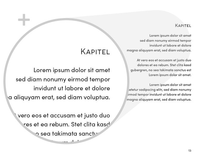 Exempel kapitel design poesi modern variant balanserad-förstorad