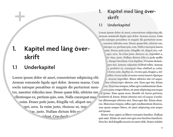 Exempel kapitel design facklitteratur akademisk variant modern-förstoring