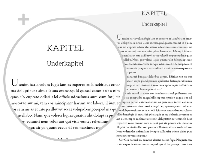 Exempel kapitel design fantasy variant modern-förstoring