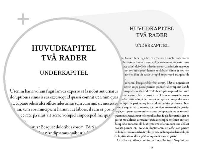 Exempel kapitel sida design skönlitteratur universal variant klassisk - förstoring